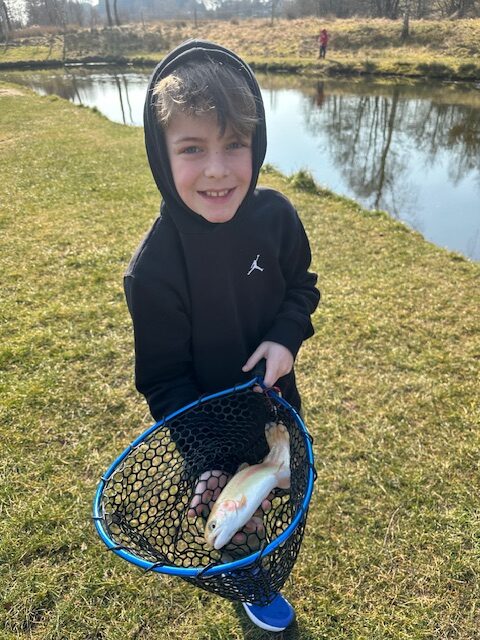 Lake fishing for trout